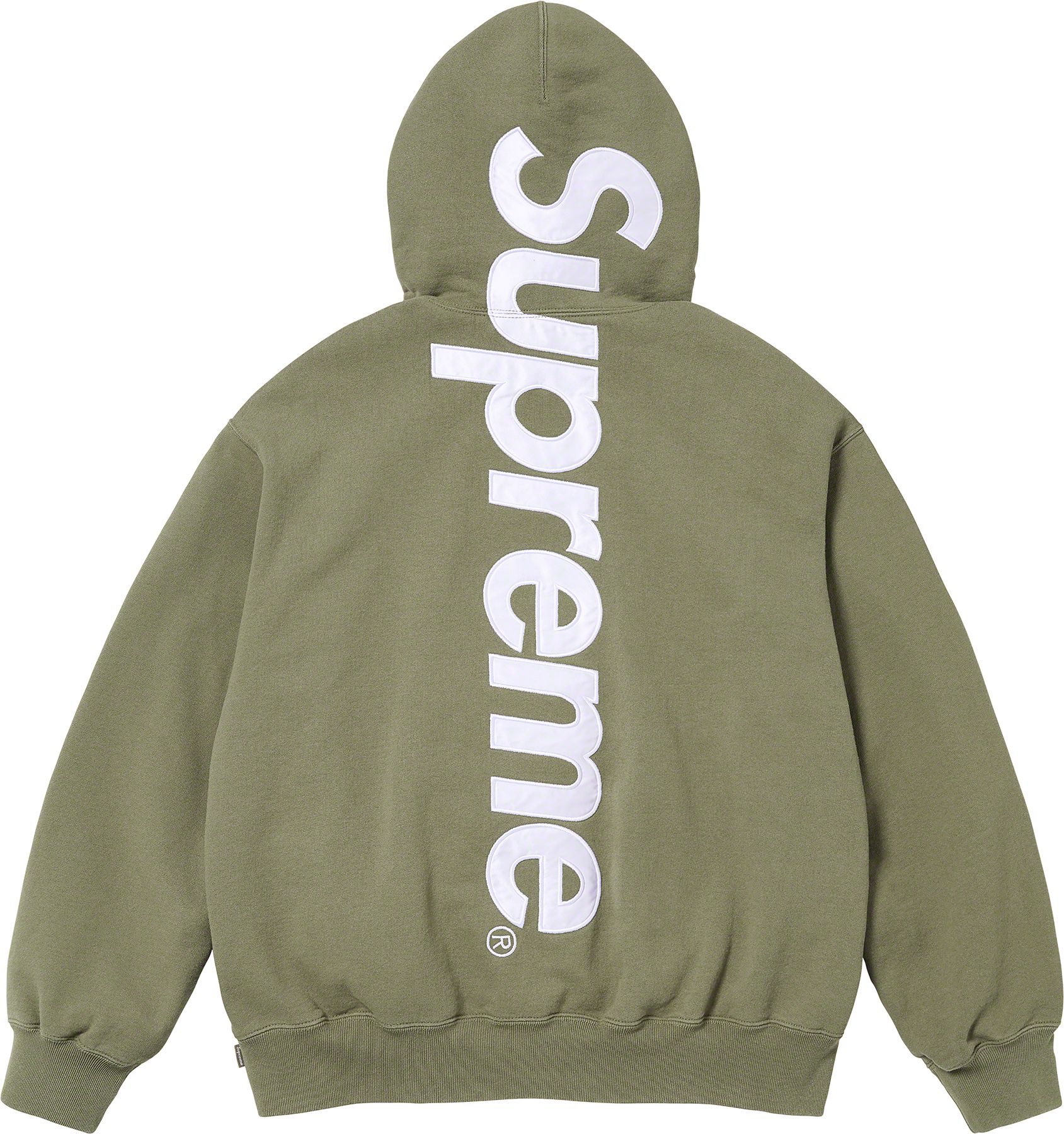 Satin Appliqué Hooded Sweatshirt   fall winter    Supreme