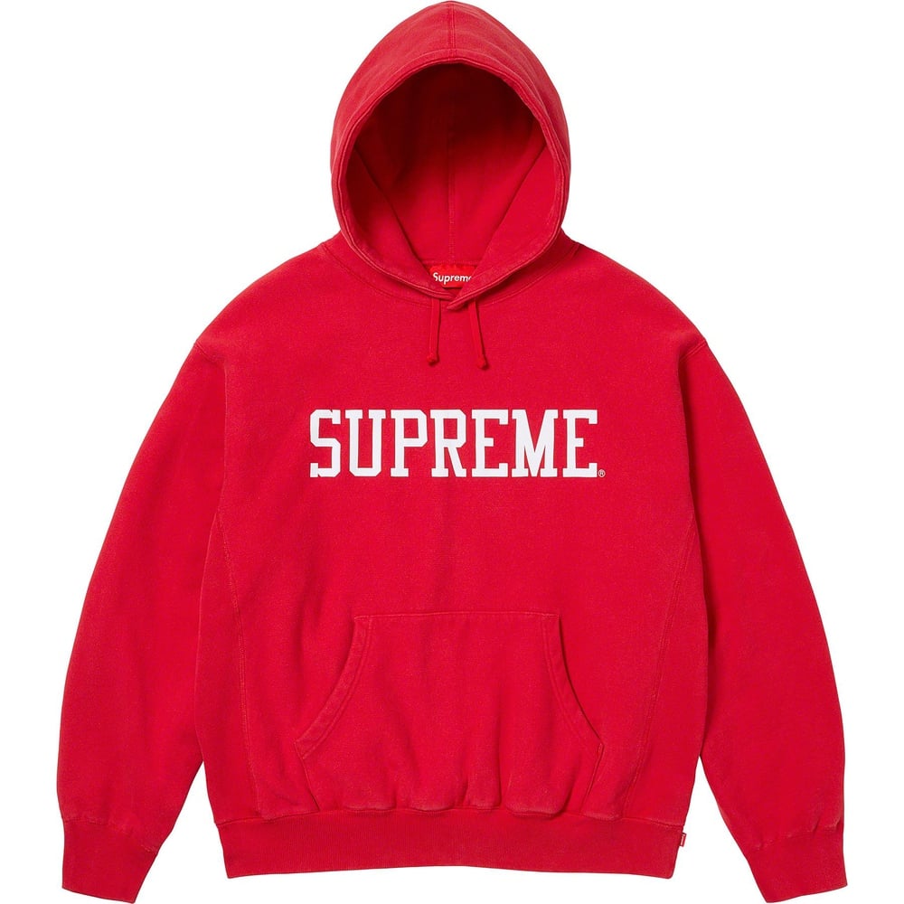 Details on Varsity Hooded Sweatshirt  from fall winter
                                                    2023 (Price is $158)