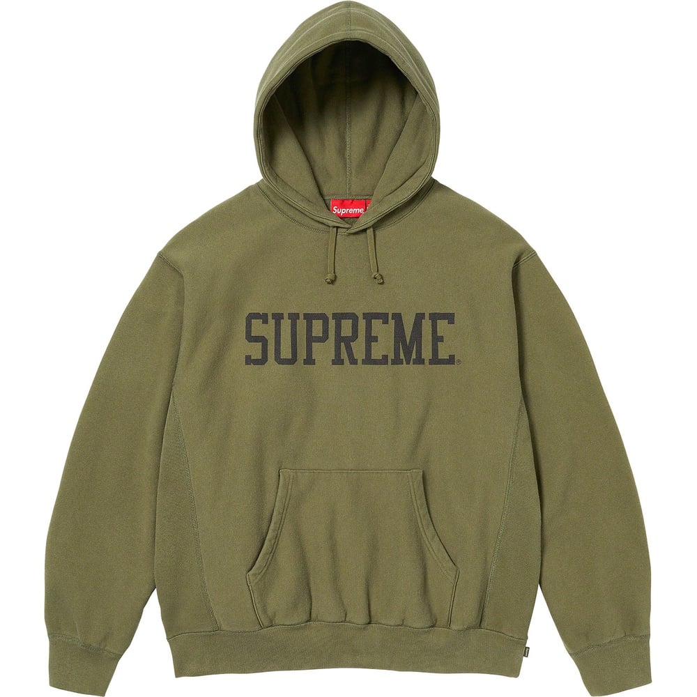 Details on Varsity Hooded Sweatshirt  from fall winter
                                                    2023 (Price is $158)