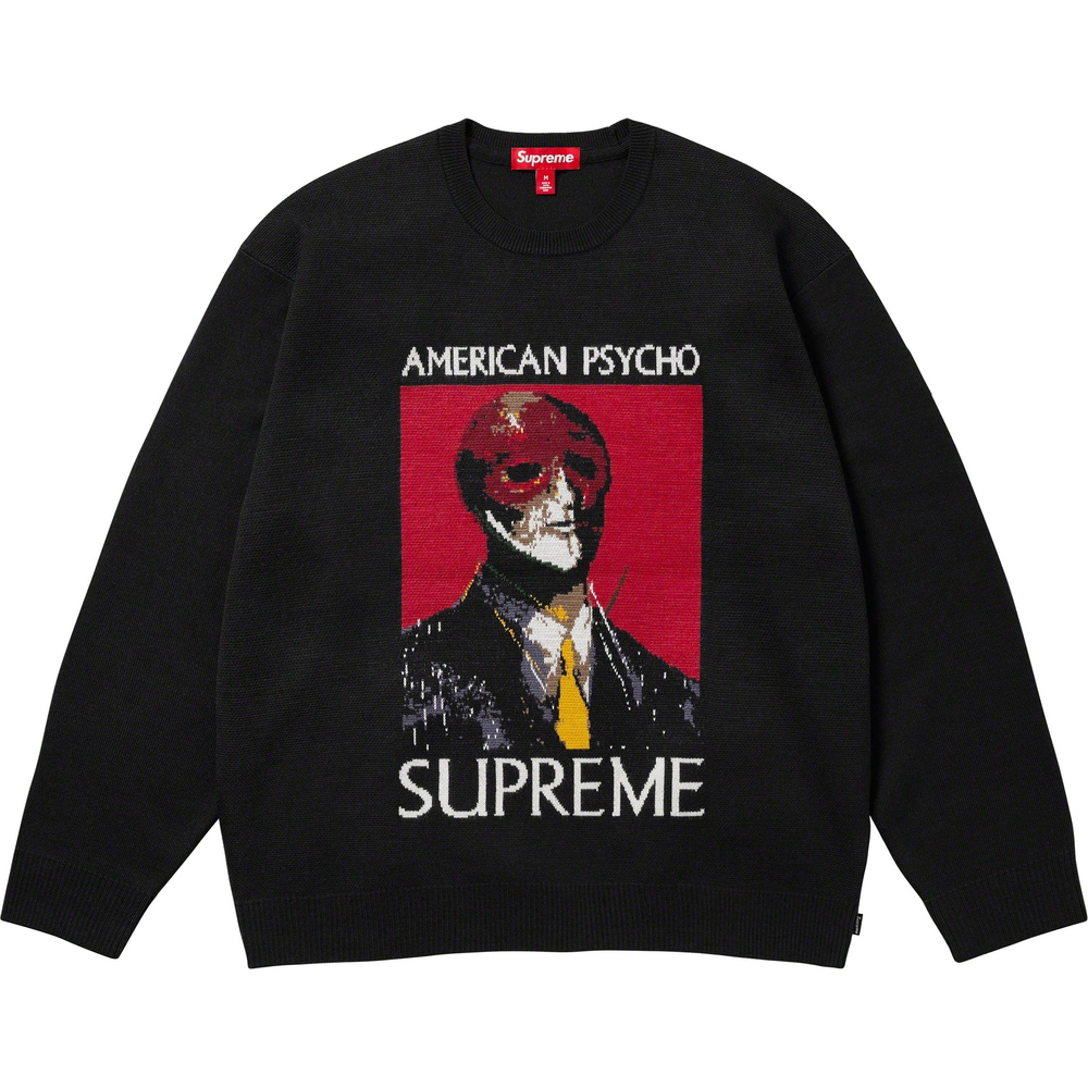Details on American Psycho Sweater  from fall winter 2023 (Price is $178)
