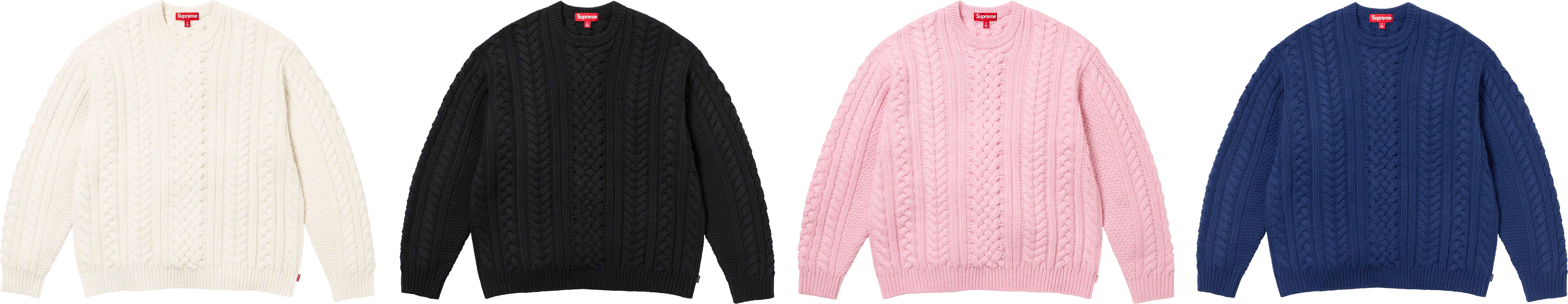 Appliqué Cable Knit Sweater - fall winter 2023 - Supreme