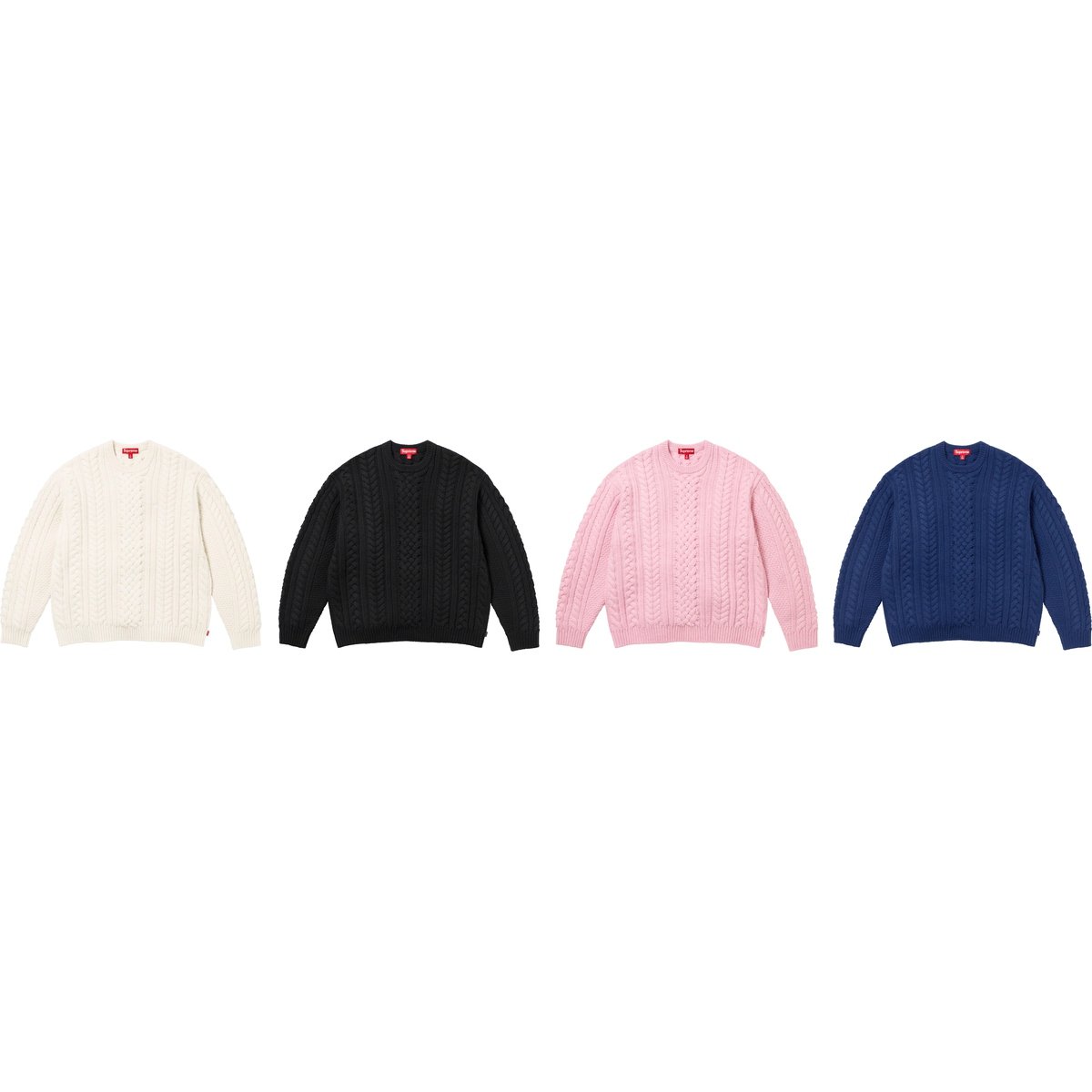 かしこまりました【M】Supreme Applique Cable Knit Sweater