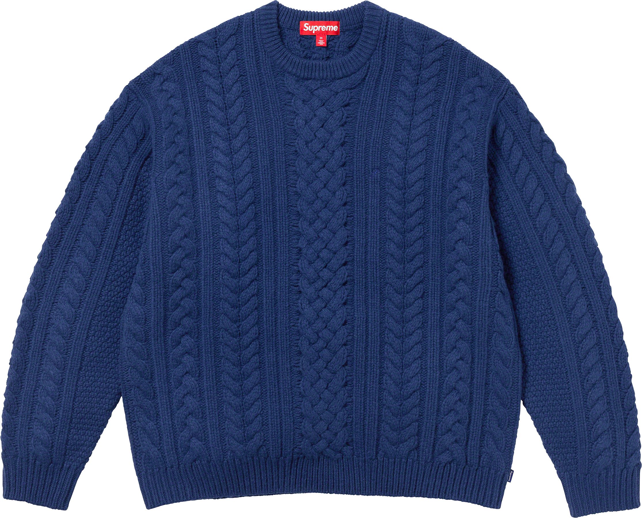 Appliqué Cable Knit Sweater - fall winter 2023 - Supreme