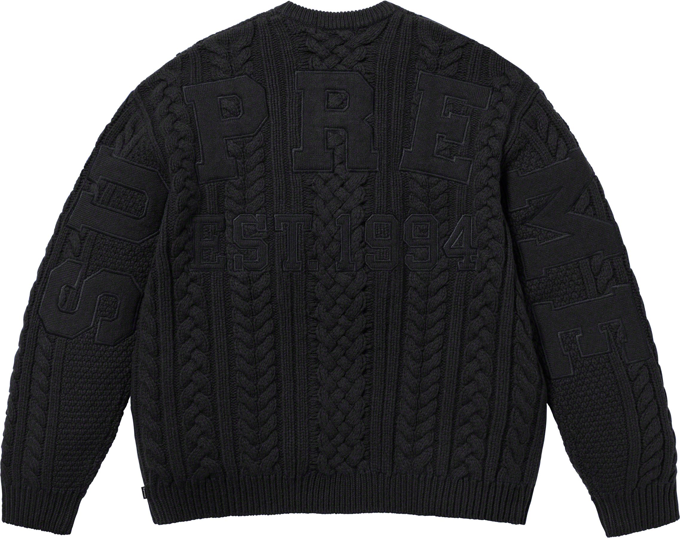 Appliqué Cable Knit Sweater - fall winter 2023 - Supreme