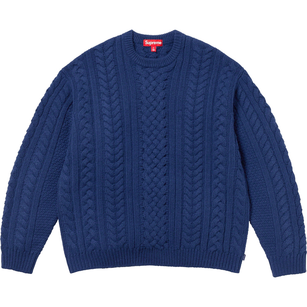 Details on Appliqué Cable Knit Sweater  from fall winter
                                                    2023 (Price is $198)