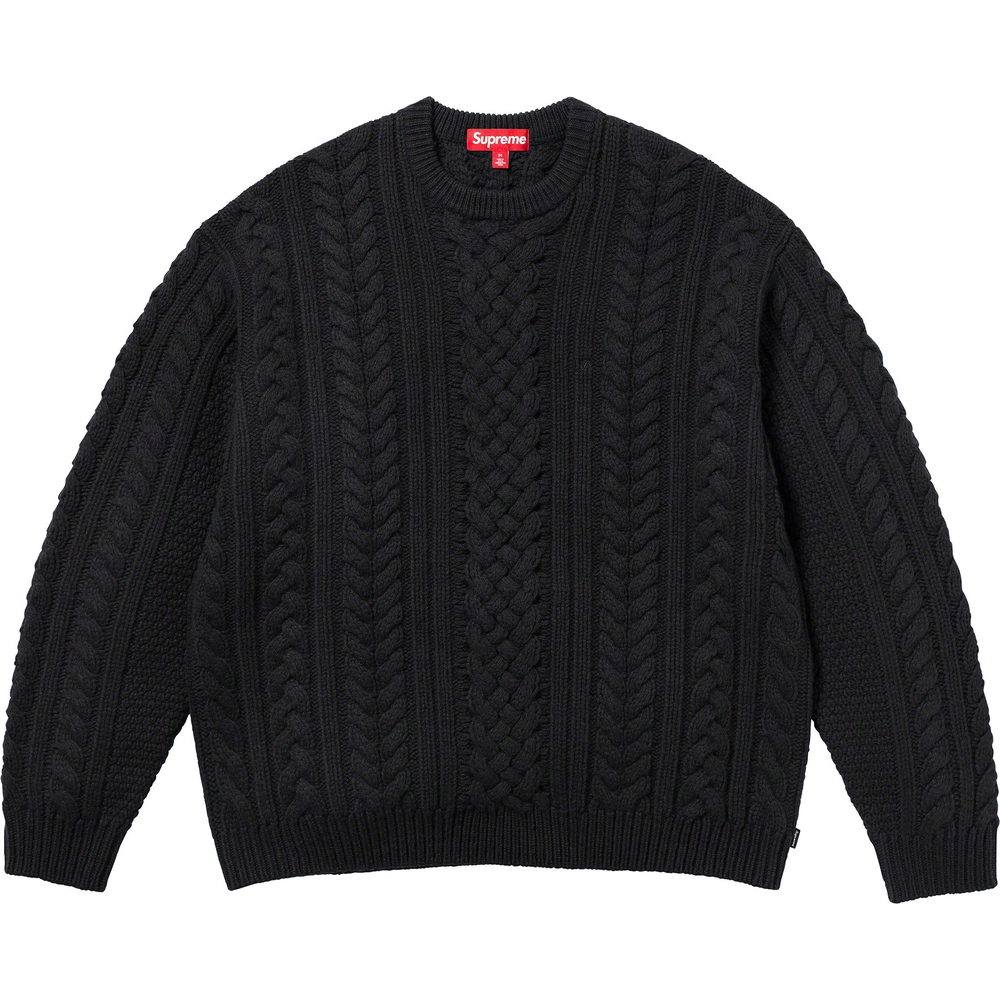 Details on Appliqué Cable Knit Sweater  from fall winter
                                                    2023 (Price is $198)