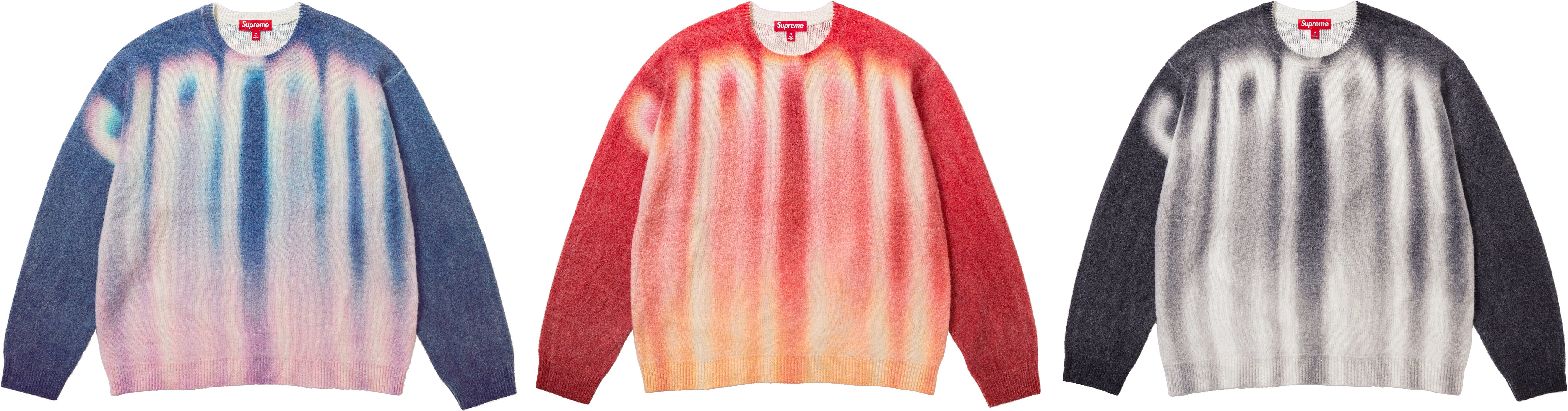 supreme Blurred Logo Sweater red XL-