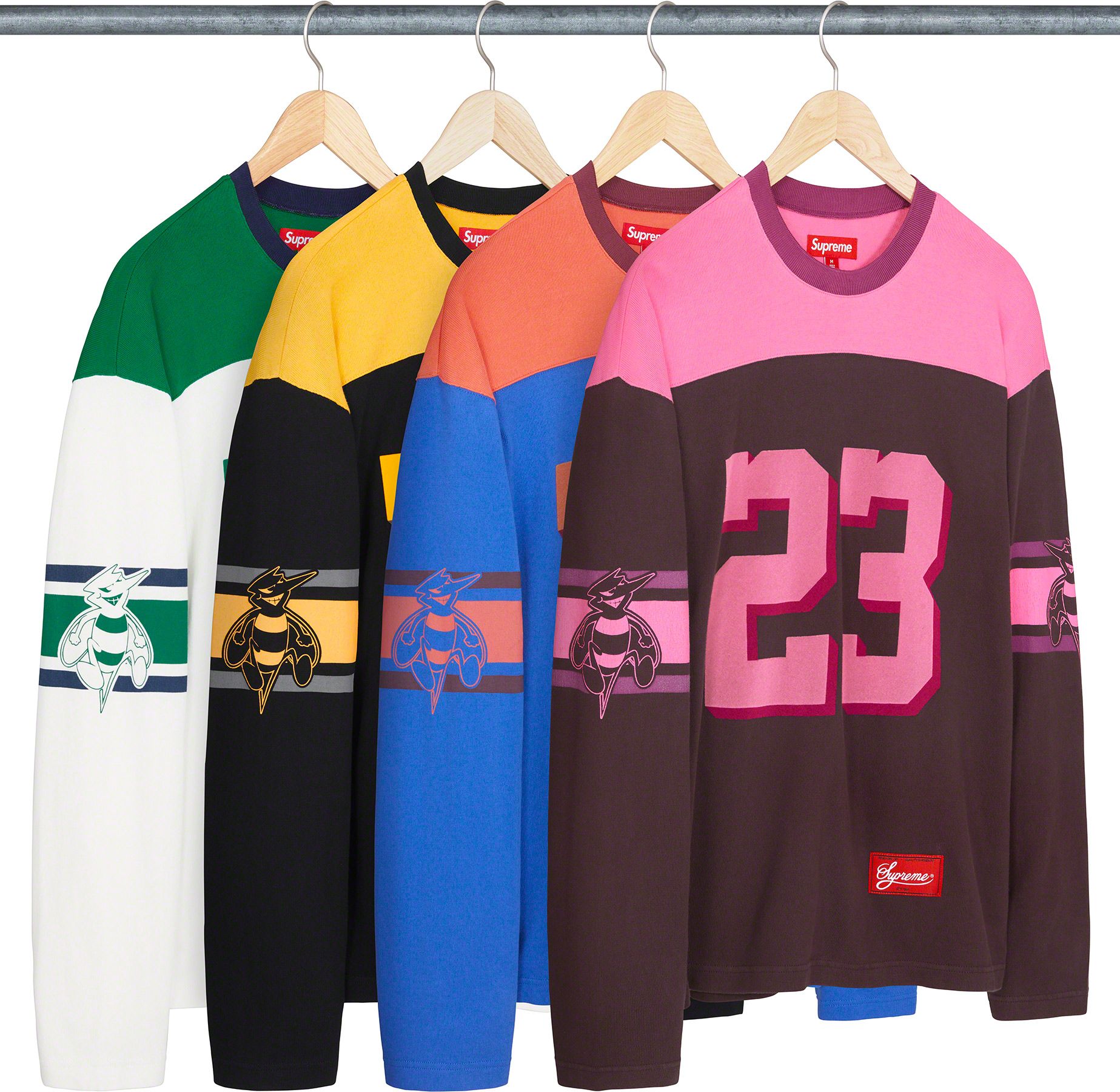 Supreme Bumblebee L/S Football Top Black