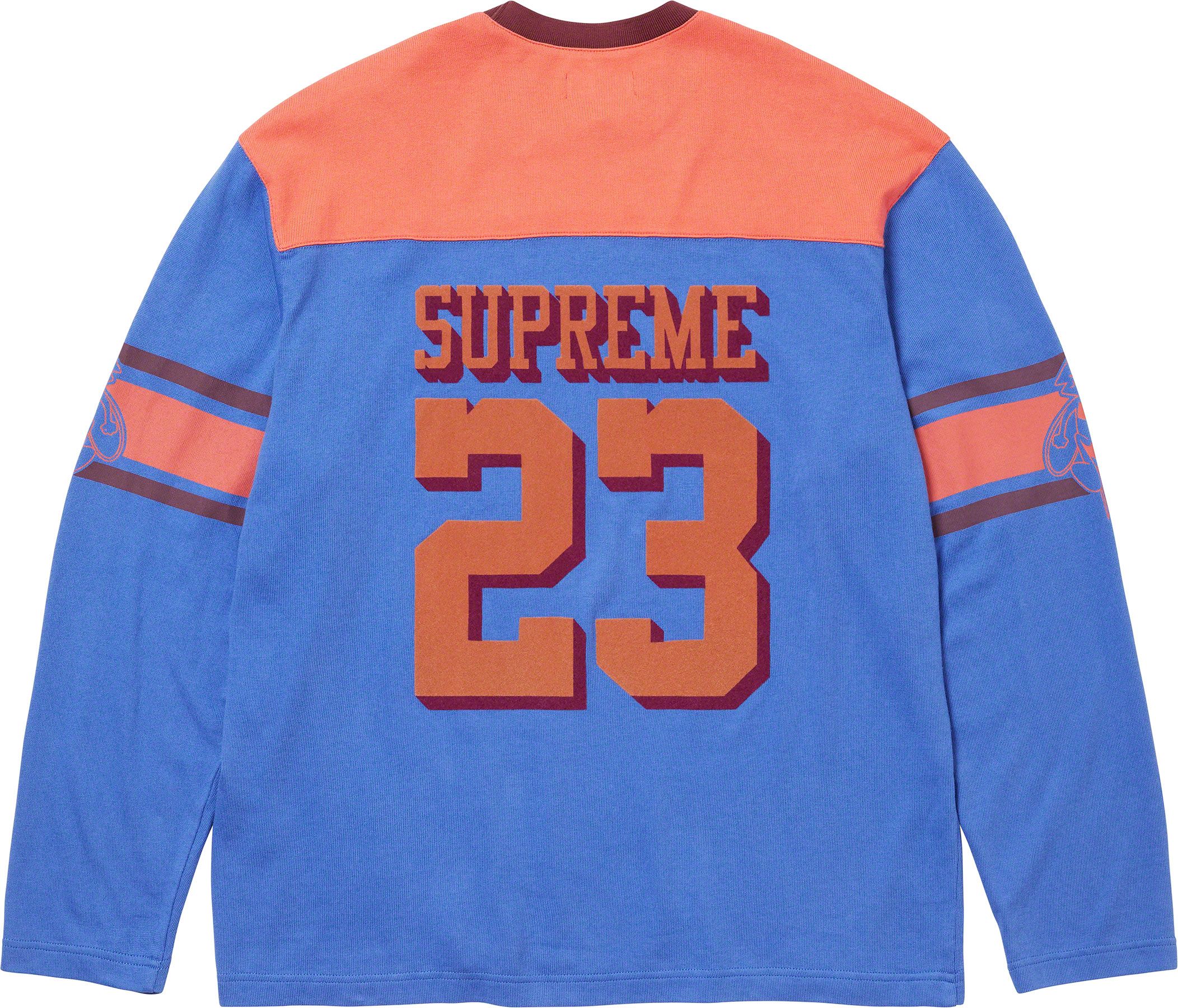 SUPREME Overdyed L/S Top Royal Large