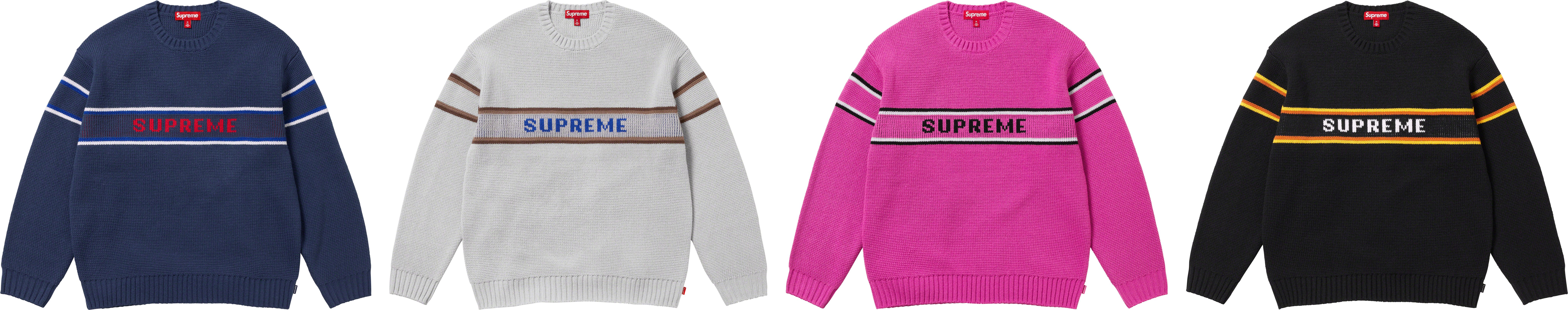 Chest Stripe Sweater   fall winter    Supreme