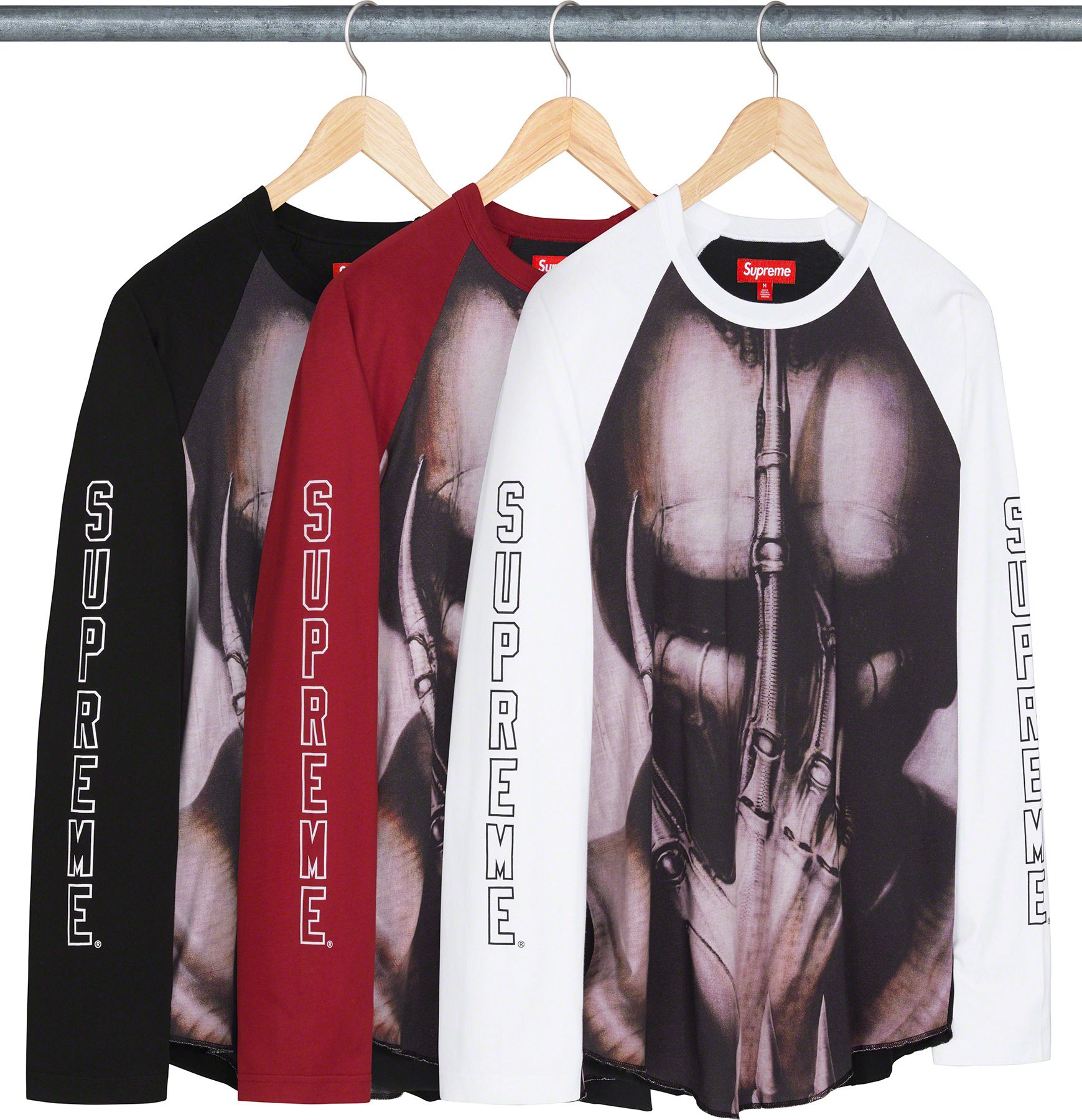 Supreme H.R. Giger Raglan L/S Top \