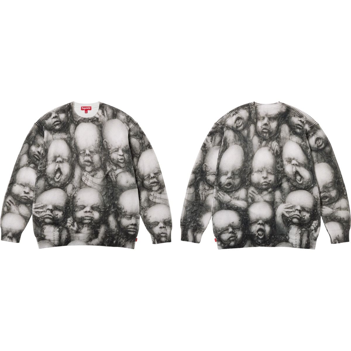 Supreme H.R. Giger Sweater released during fall winter 23 season