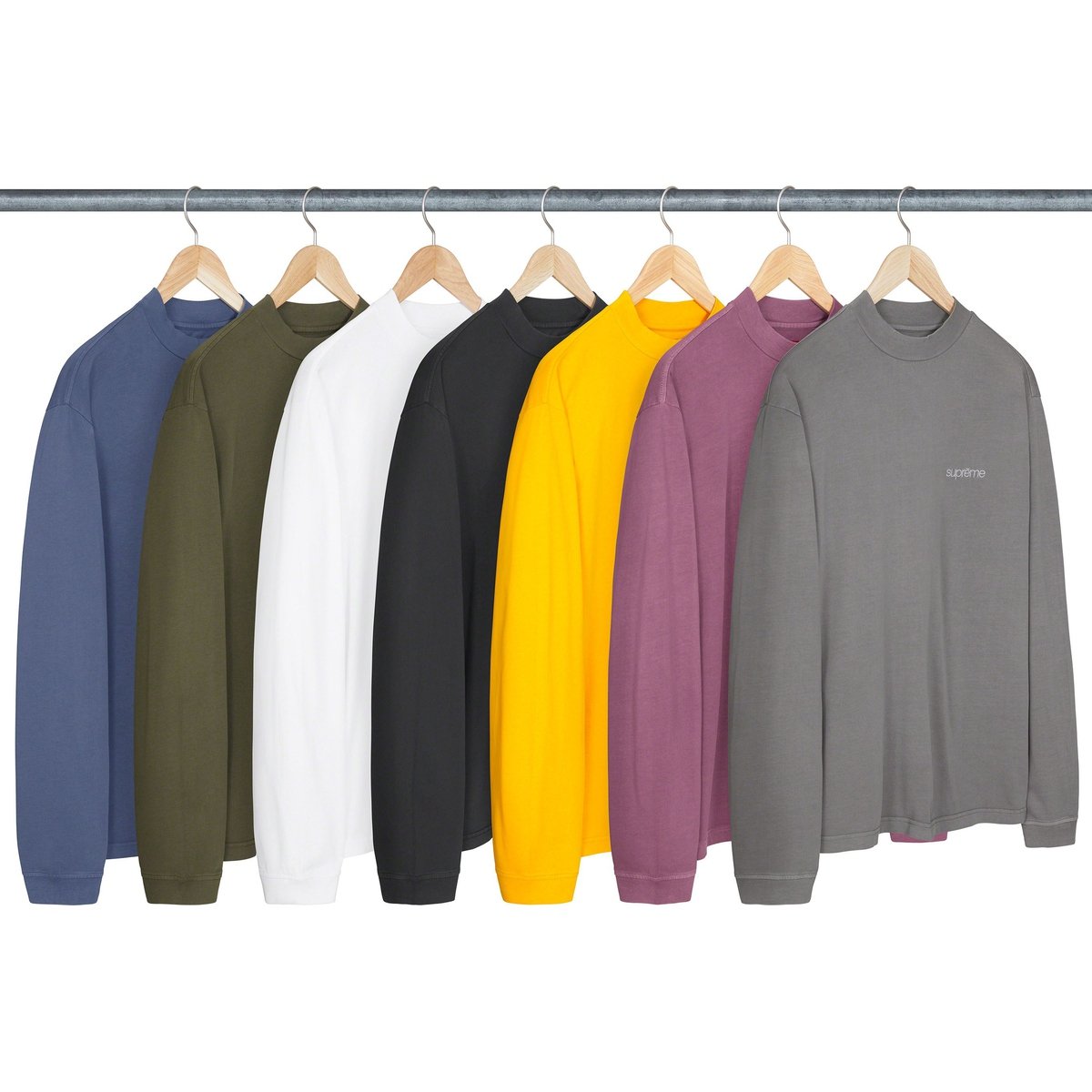 Supreme Mock Neck L S Top for fall winter 23 season