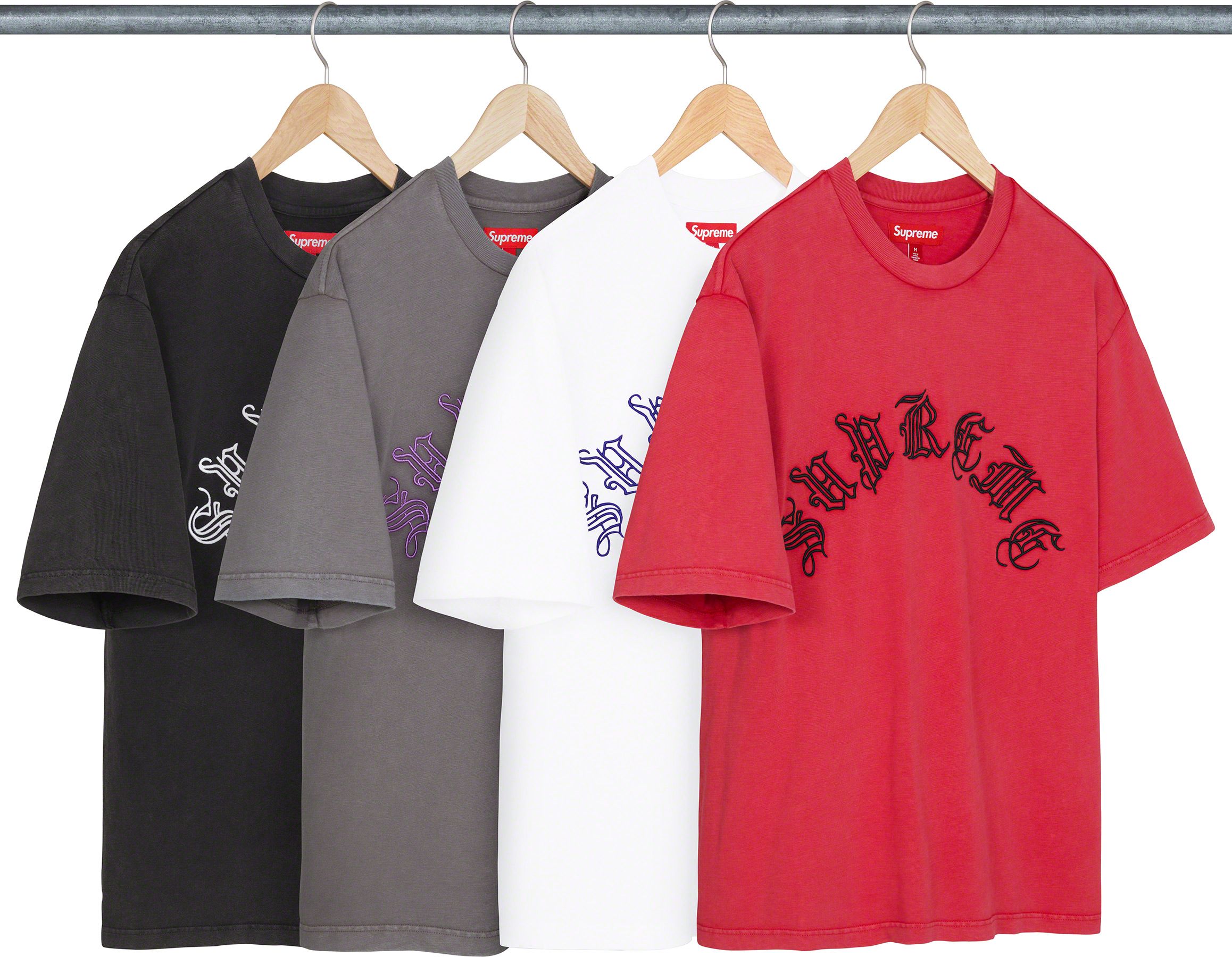 シュプリーム　Old English S/S Top　黒2XL