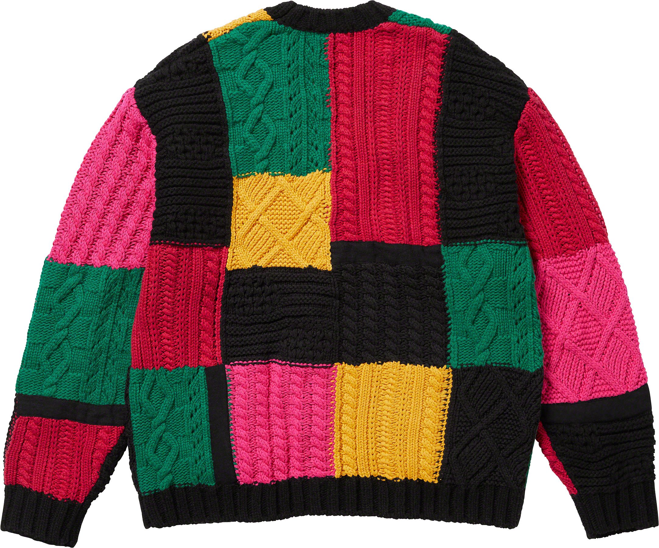 Patchwork Cable Knit Cardigan   fall winter    Supreme