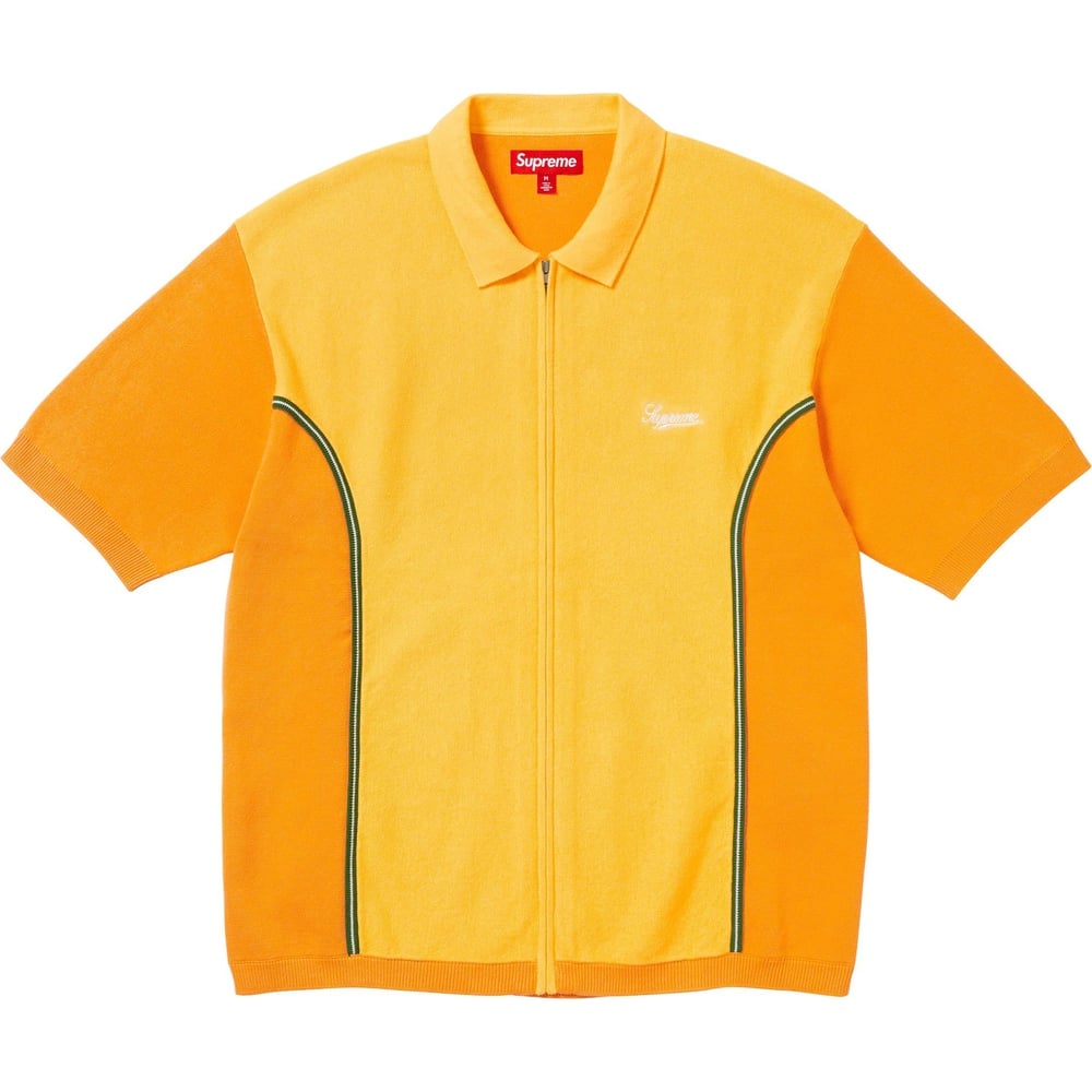 Details on Piping Zip Up Polo  from fall winter
                                                    2023