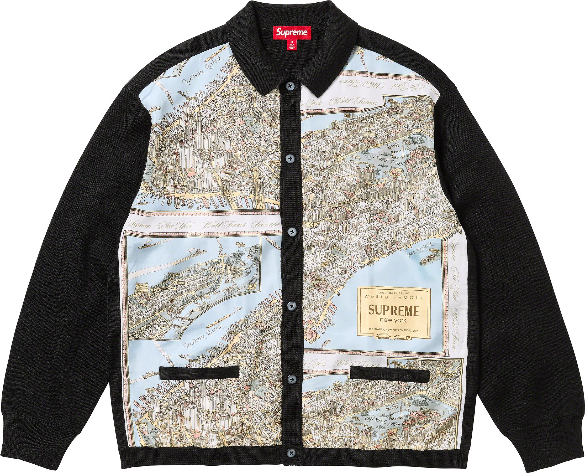 Silk Map Cardigan - fall winter 2023 - Supreme