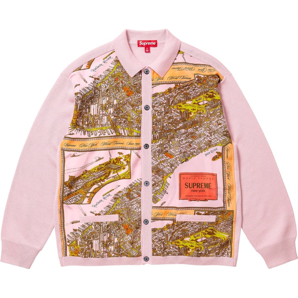 Details on Silk Map Cardigan  from fall winter
                                                    2023 (Price is $178)