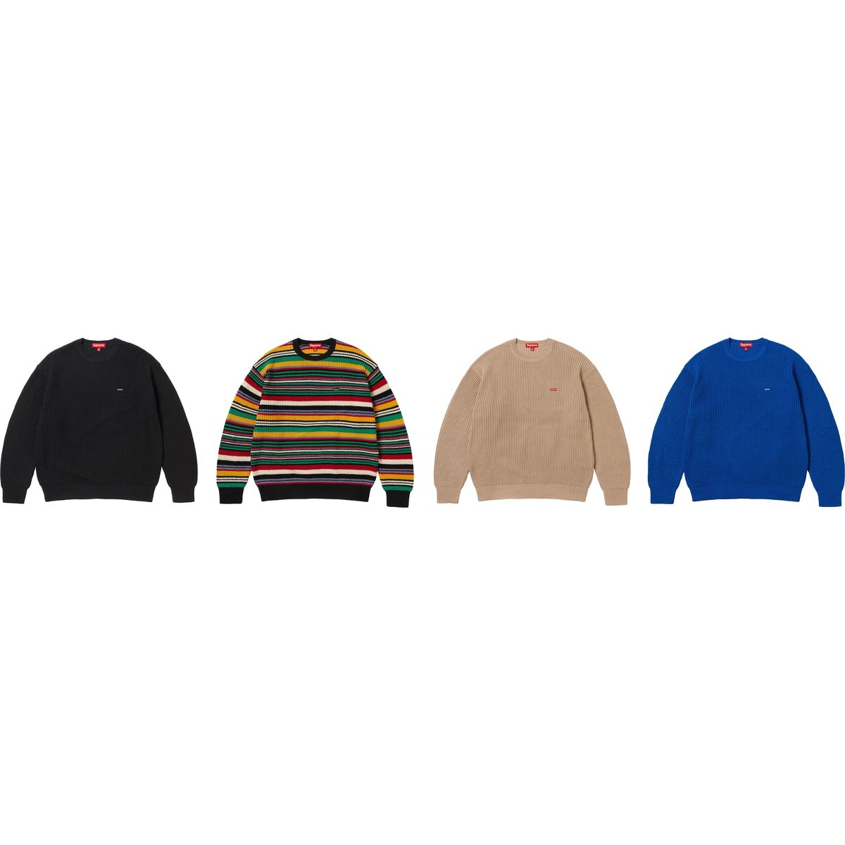 Supreme Small Box Ribbed Sweater for fall winter 23 season