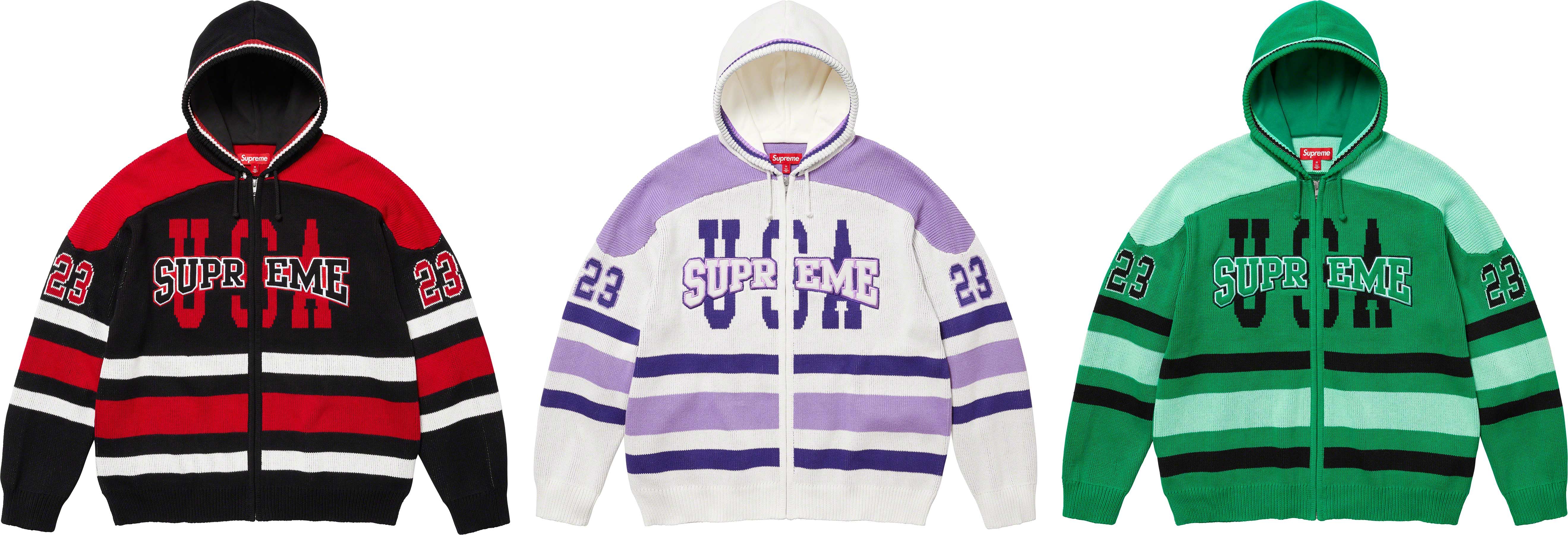 USA Zip Up Hooded Sweater - fall winter 2023 - Supreme