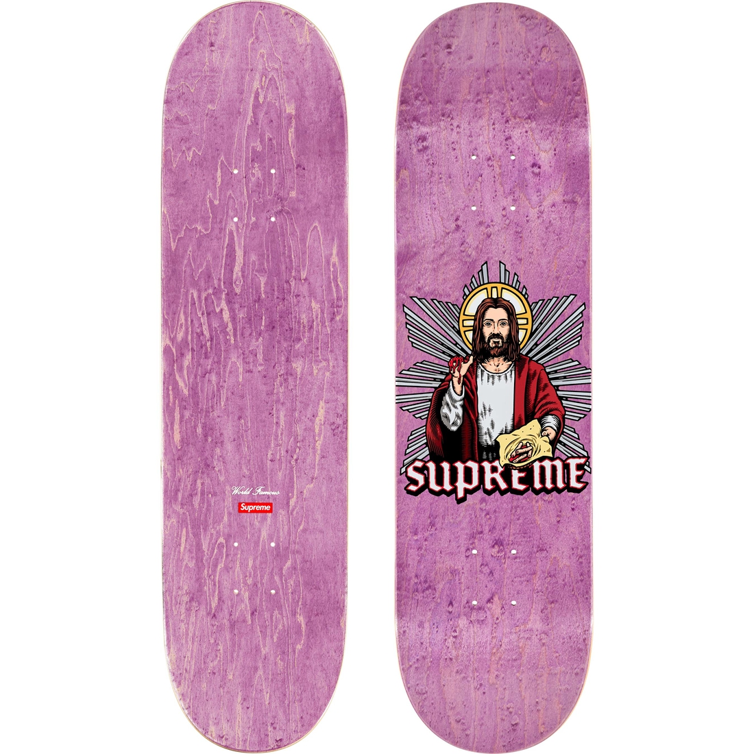Supreme Blood And Body Skateboard (FW24) - Purple - 8.25" x 32" - $60