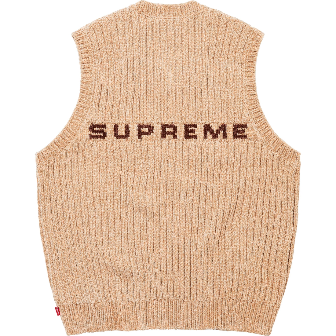 Supreme Chenille Sweater Vest (FW24) - Beige - $138