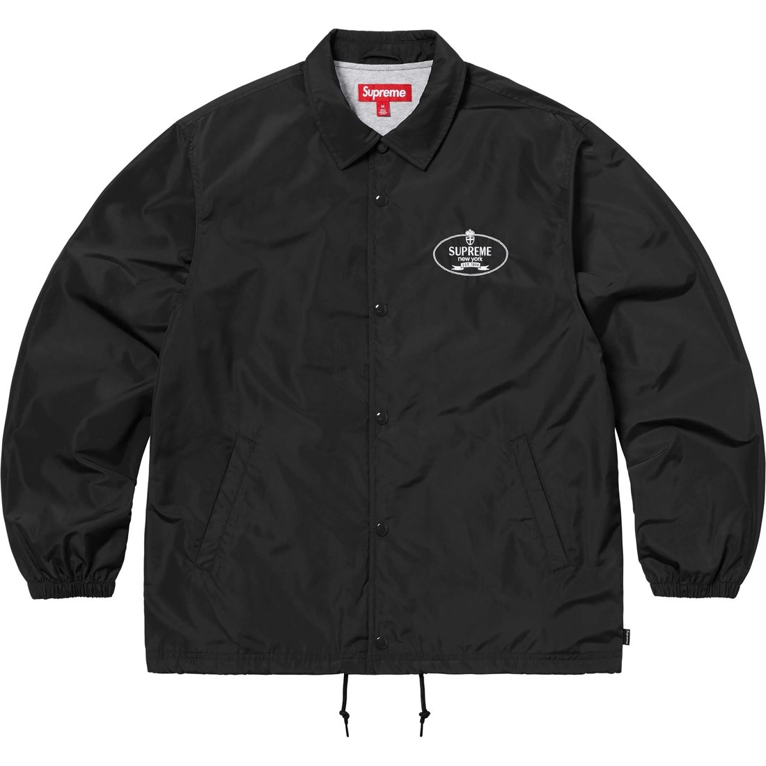 Supreme Crest Coaches Jacket (FW24) - Black - $148