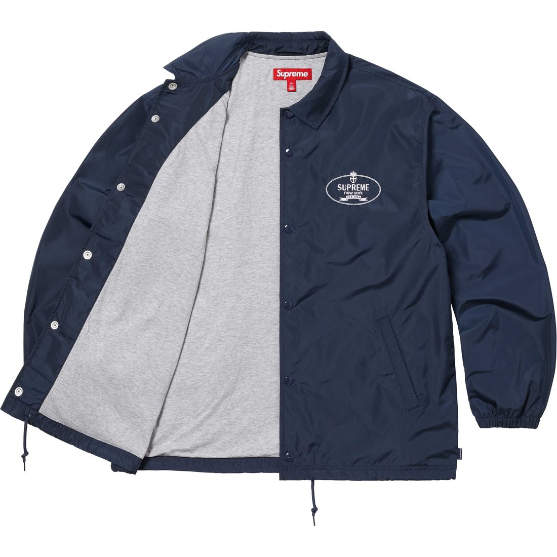 Supreme Crest Coaches Jacket (FW24) - Navy - $148