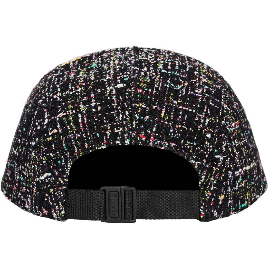 Supreme Denim Bouclé Camp Cap (FW24) - Black - $60