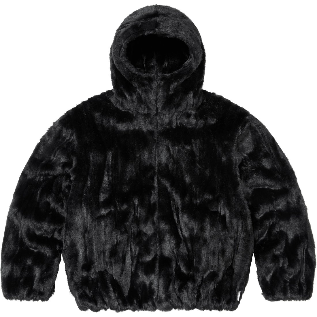 Supreme Faux Fur Hooded Jacket (FW24) - Black - $398