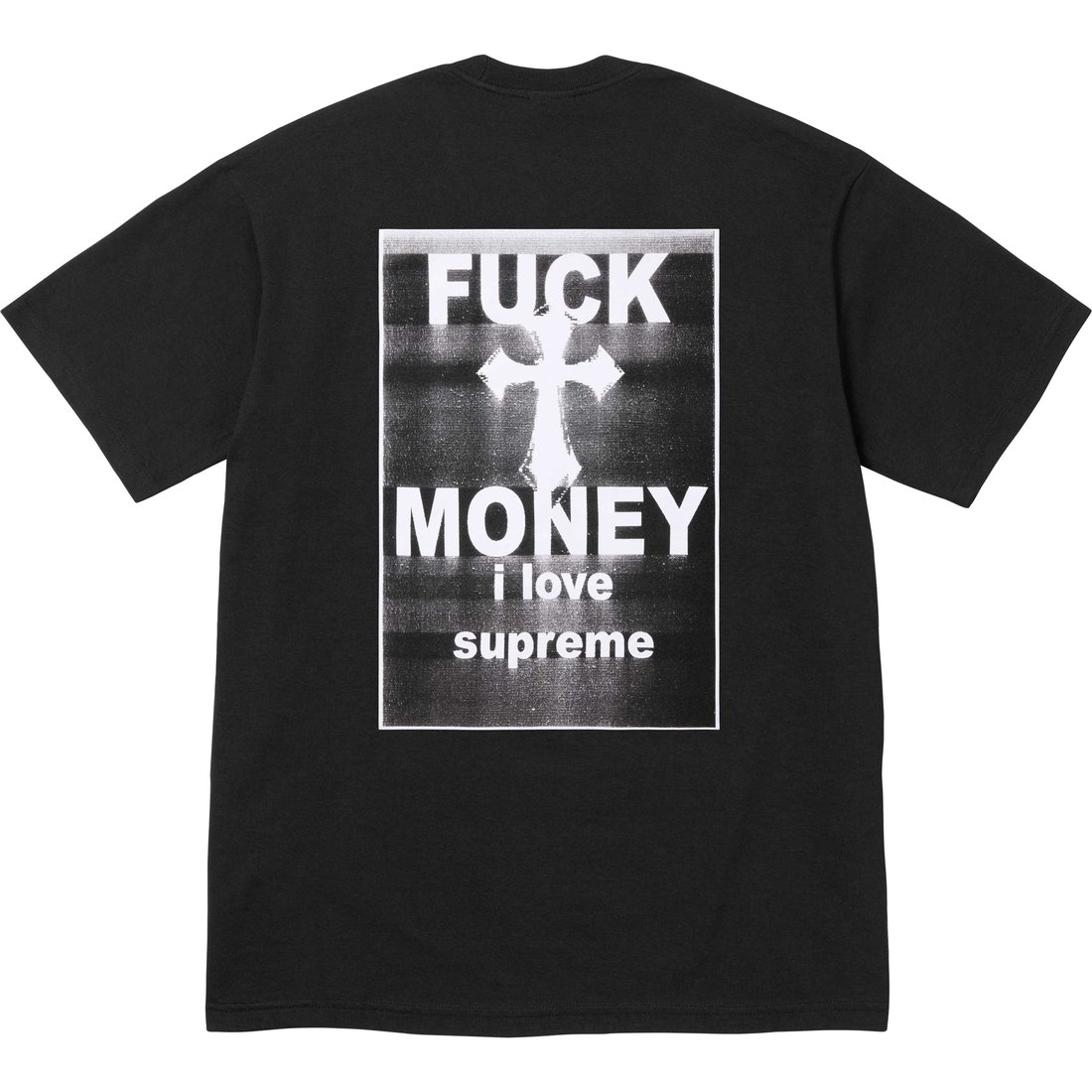 Supreme Fuck Money Tee (FW24) - Black - $40