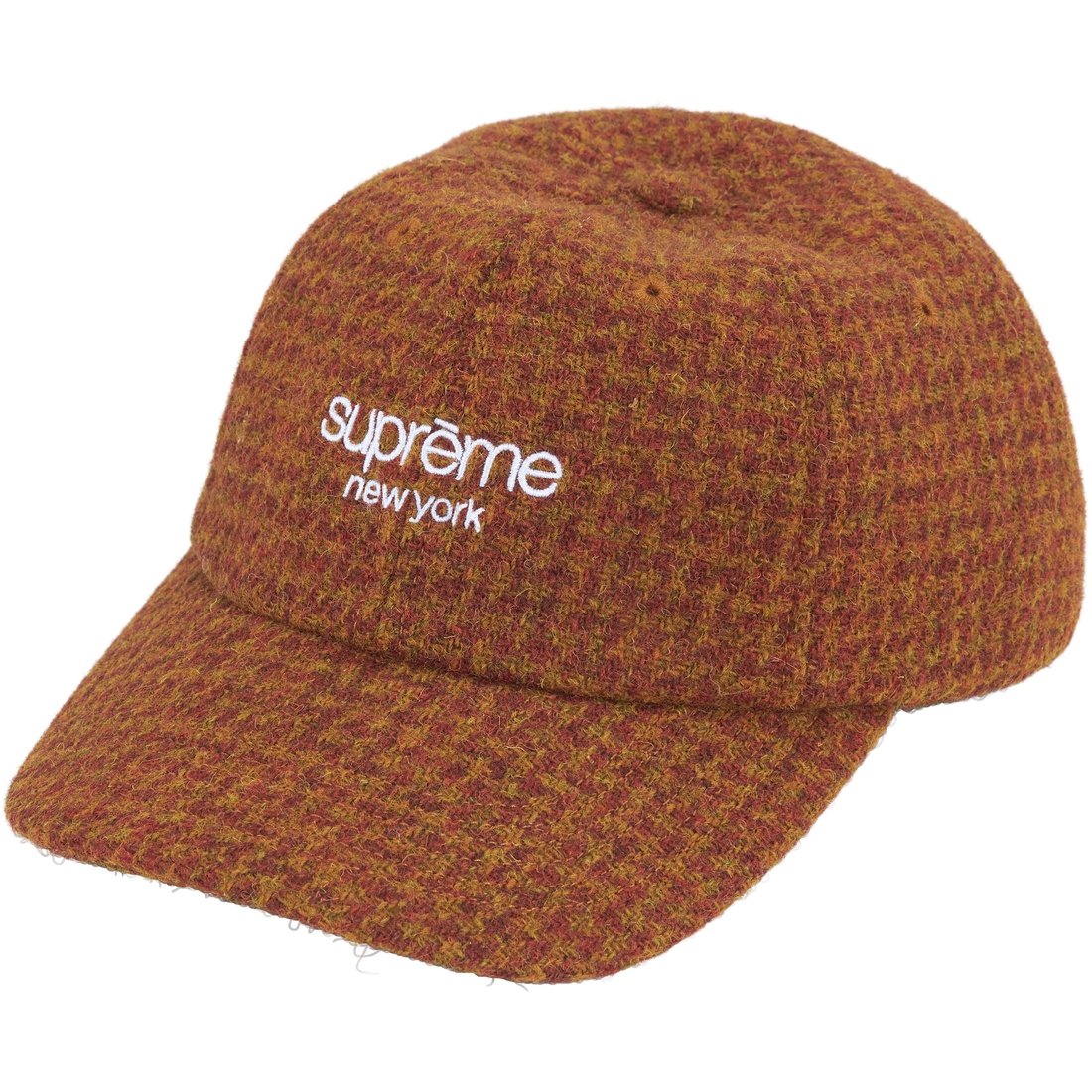 Supreme Harris Tweed 6-Panel (FW24) - Rust - $58