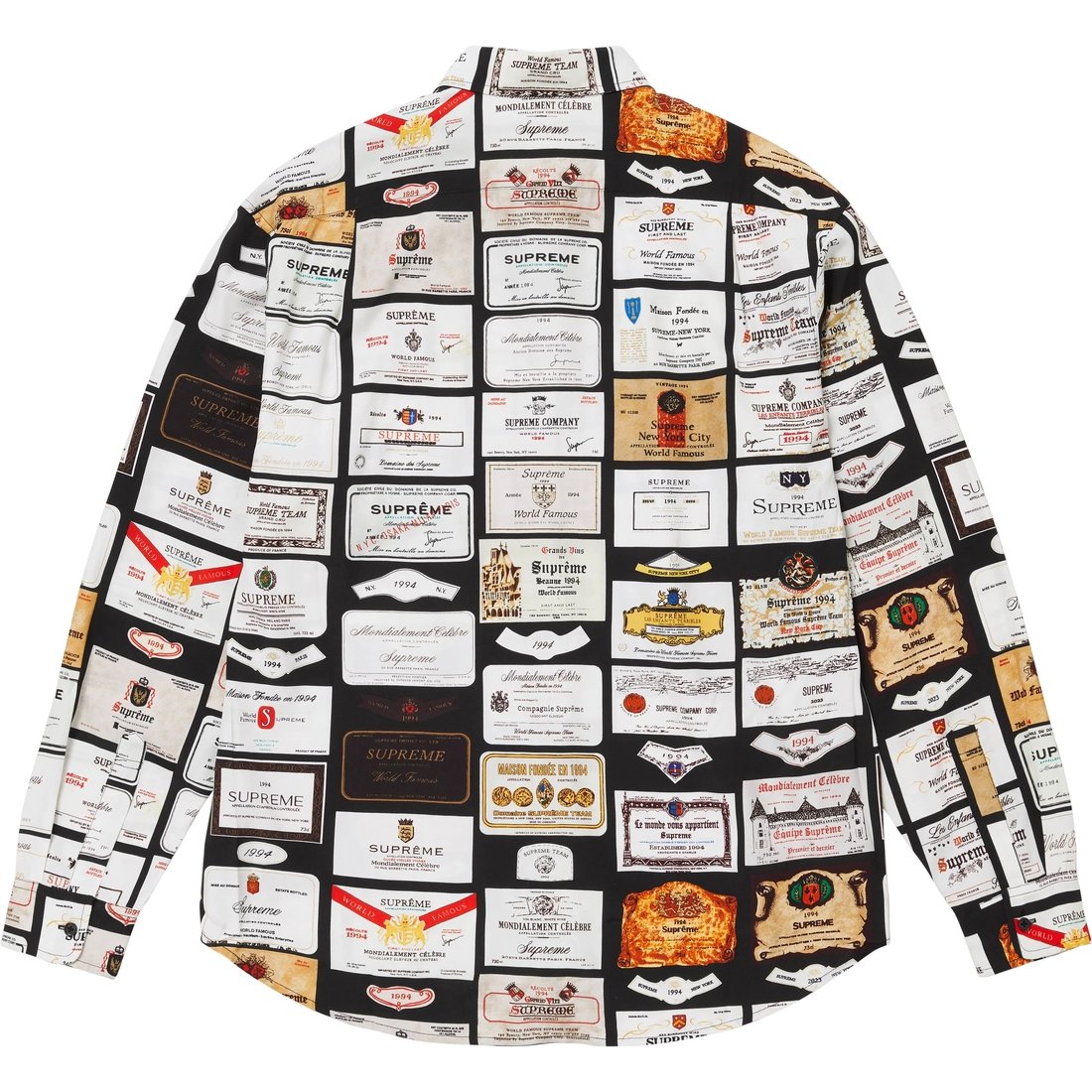 Supreme Label Shirt (FW24) - Black - $148