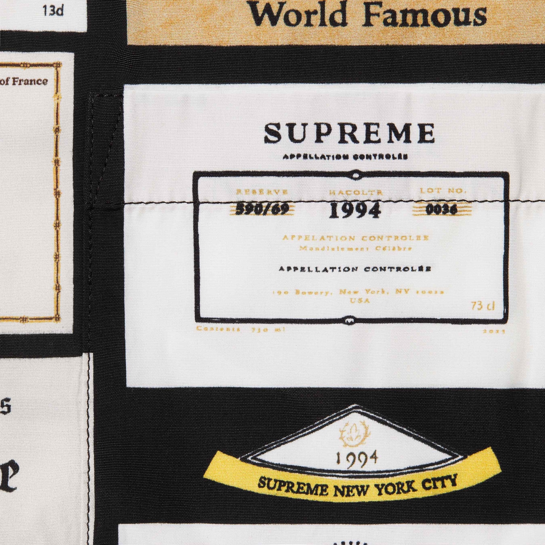 Supreme Label Shirt (FW24) - Black - $148