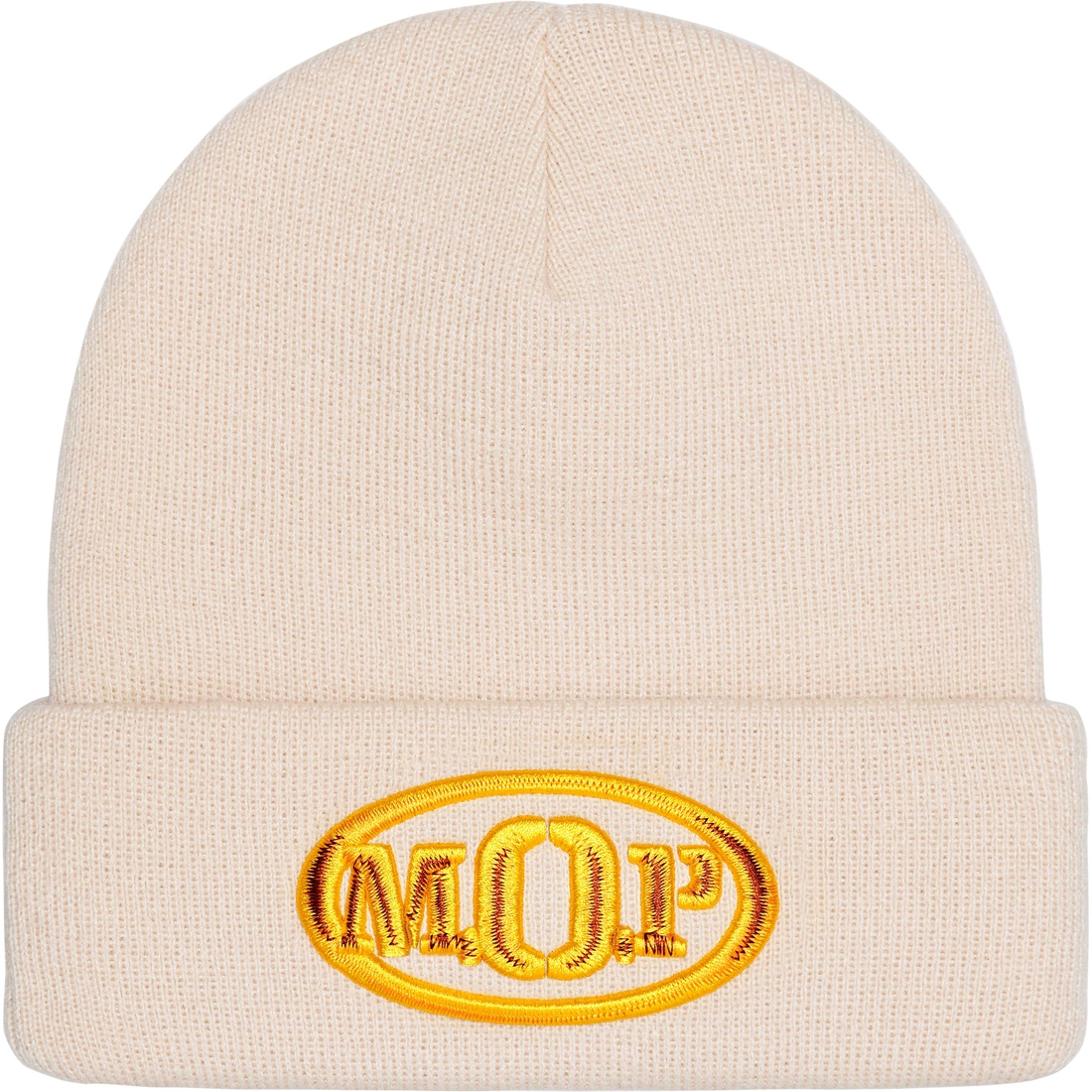 Supreme M.O.P. Beanie (FW24) - Natural - $40