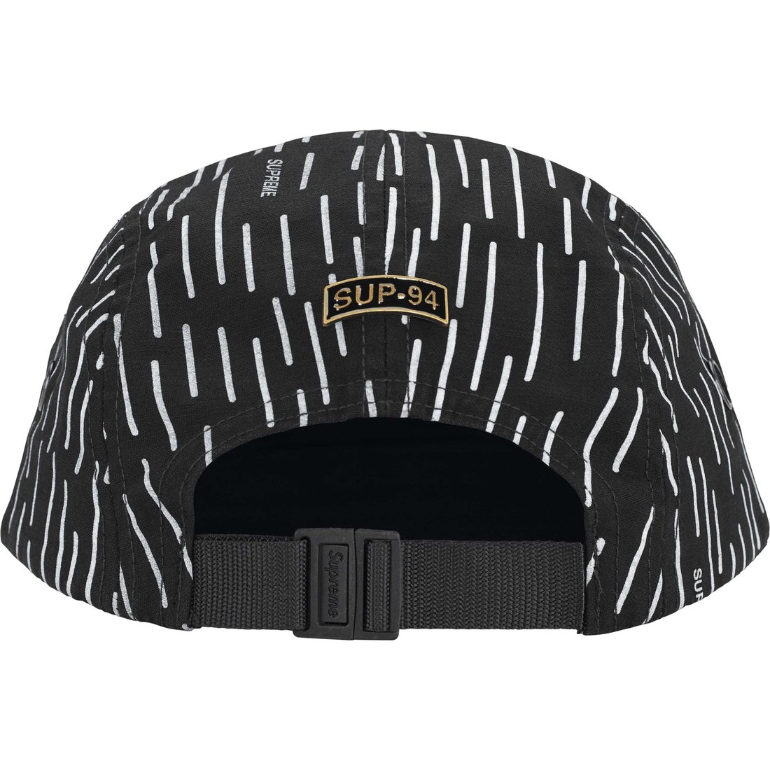 Supreme Military Camp Cap (FW24) - Black Raindrop - $48