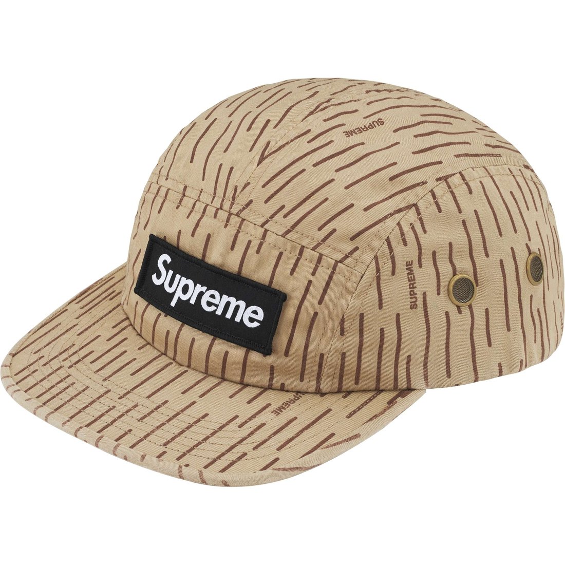 Supreme Military Camp Cap (FW24) - Tan Raindrop - $48
