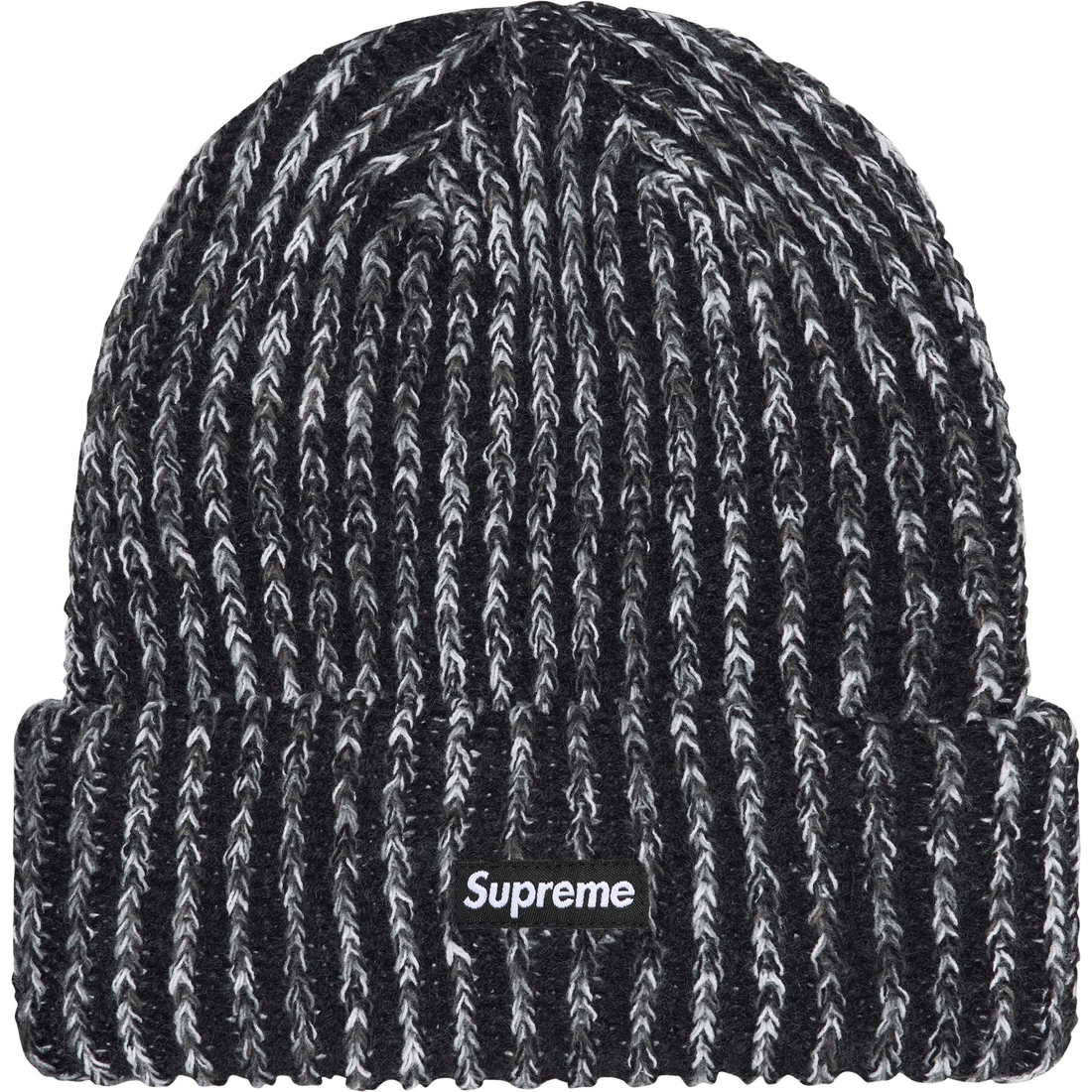 Supreme Rainbow Loose Gauge Beanie (FW24) - Black - $40