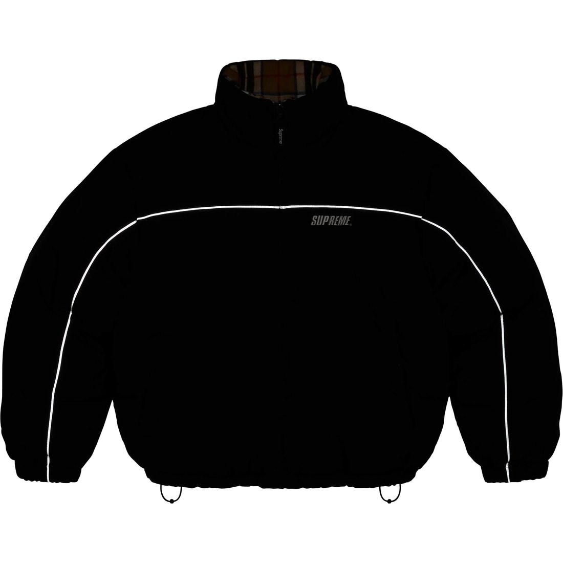Supreme Reversible Puffer Jacket (FW24) - Black - $498