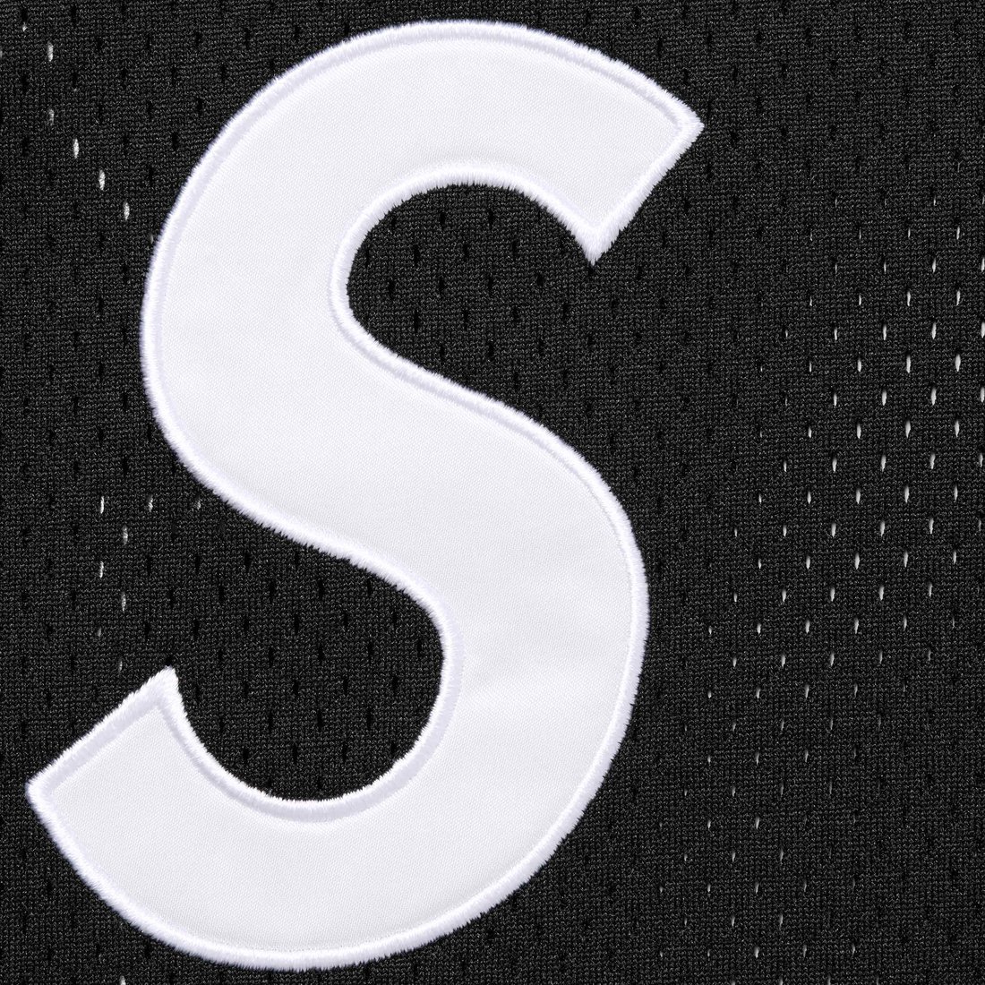 Supreme S Logo Baseball Henley (FW24) - Black - $118