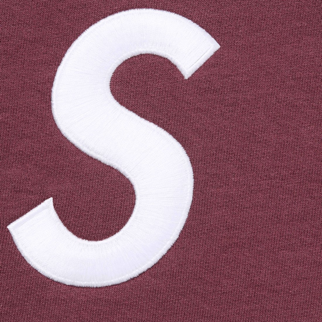Supreme S Logo Zip Up Hooded Sweatshirt (FW24) - Maroon - $168