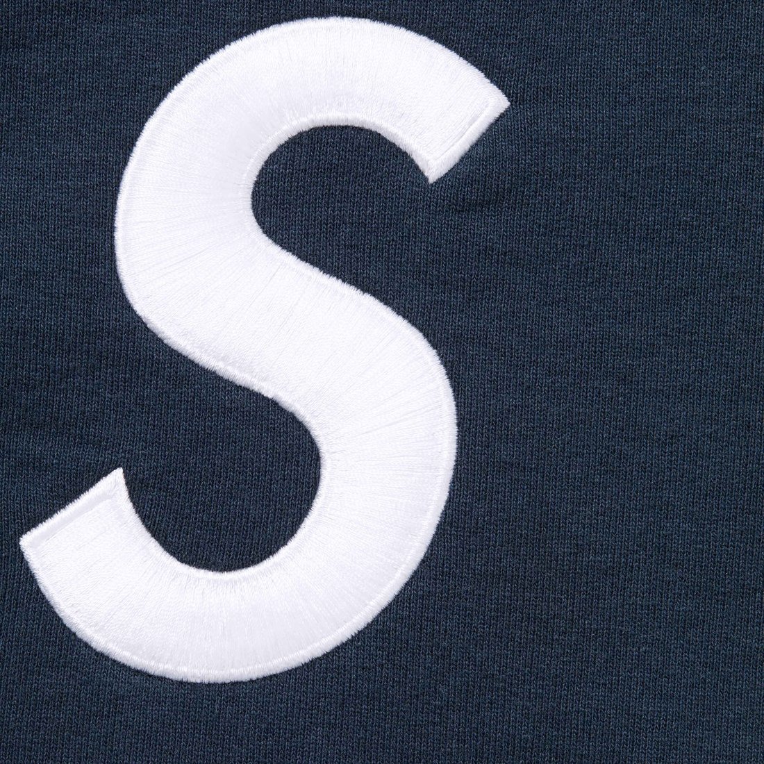 Supreme S Logo Zip Up Hooded Sweatshirt (FW24) - Navy - $168