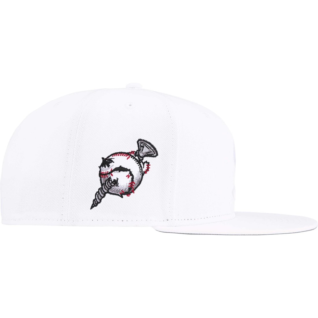 Supreme Screw Ball S Logo New Era (FW24) - White - $54