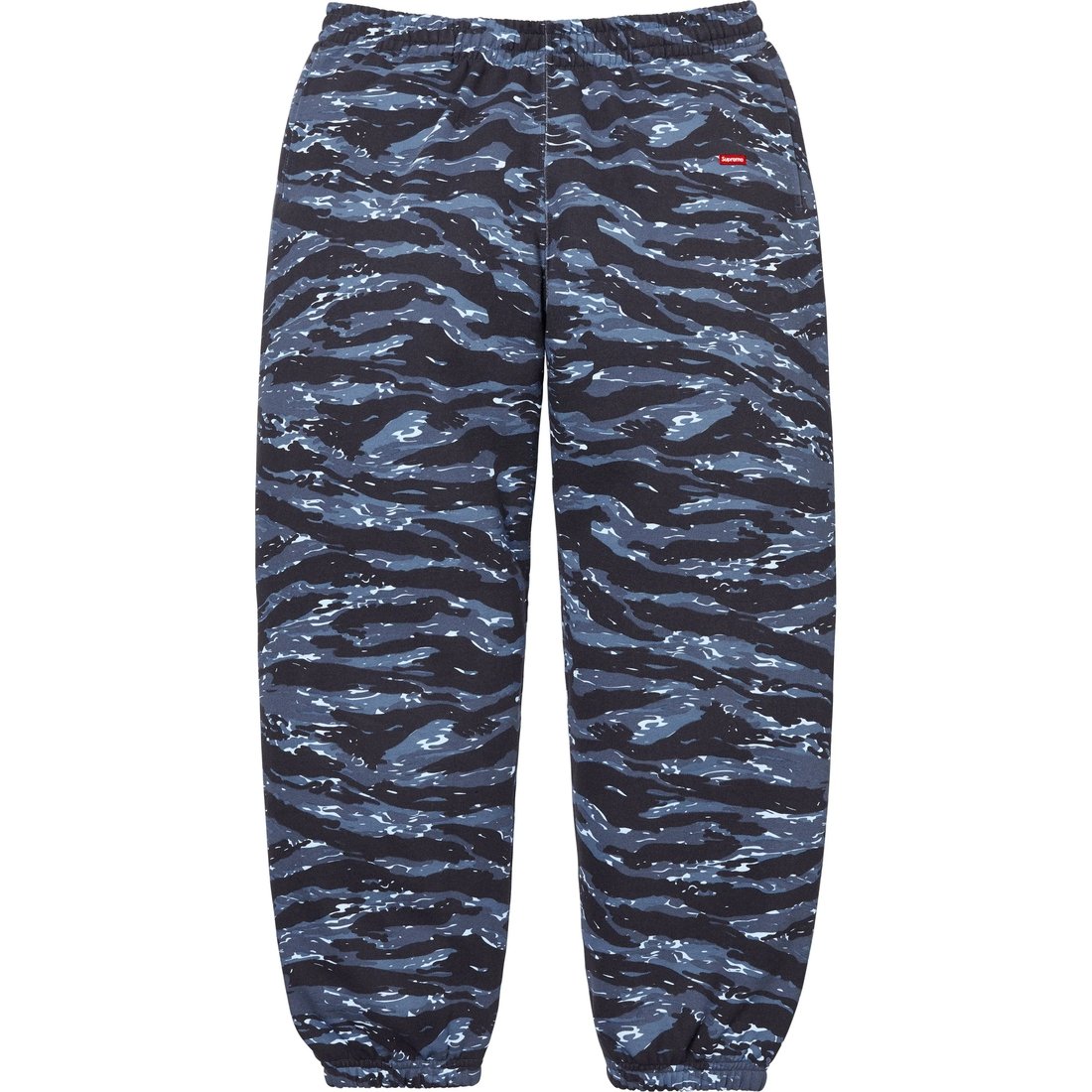 Supreme Small Box Sweatpant (FW24) - Blue Tiger Camo - $158