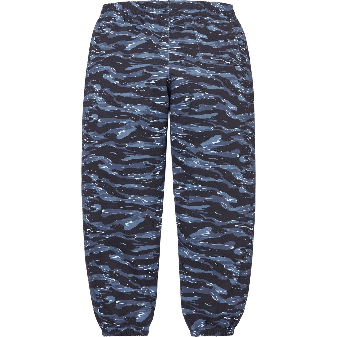 Supreme Small Box Sweatpant (FW24) - Blue Tiger Camo - $158