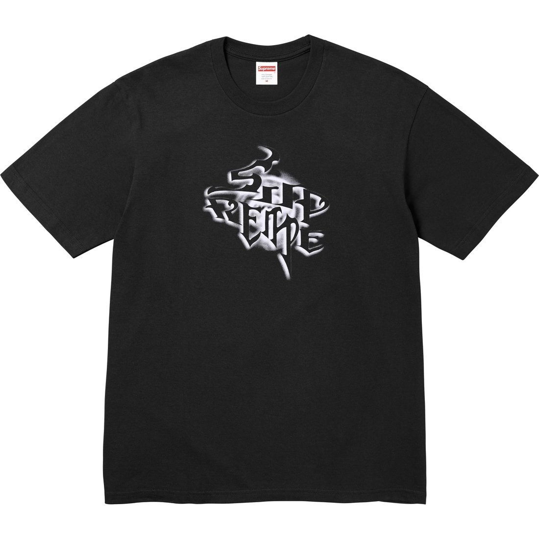 Supreme Smoke Tee (FW24) - Black - $40