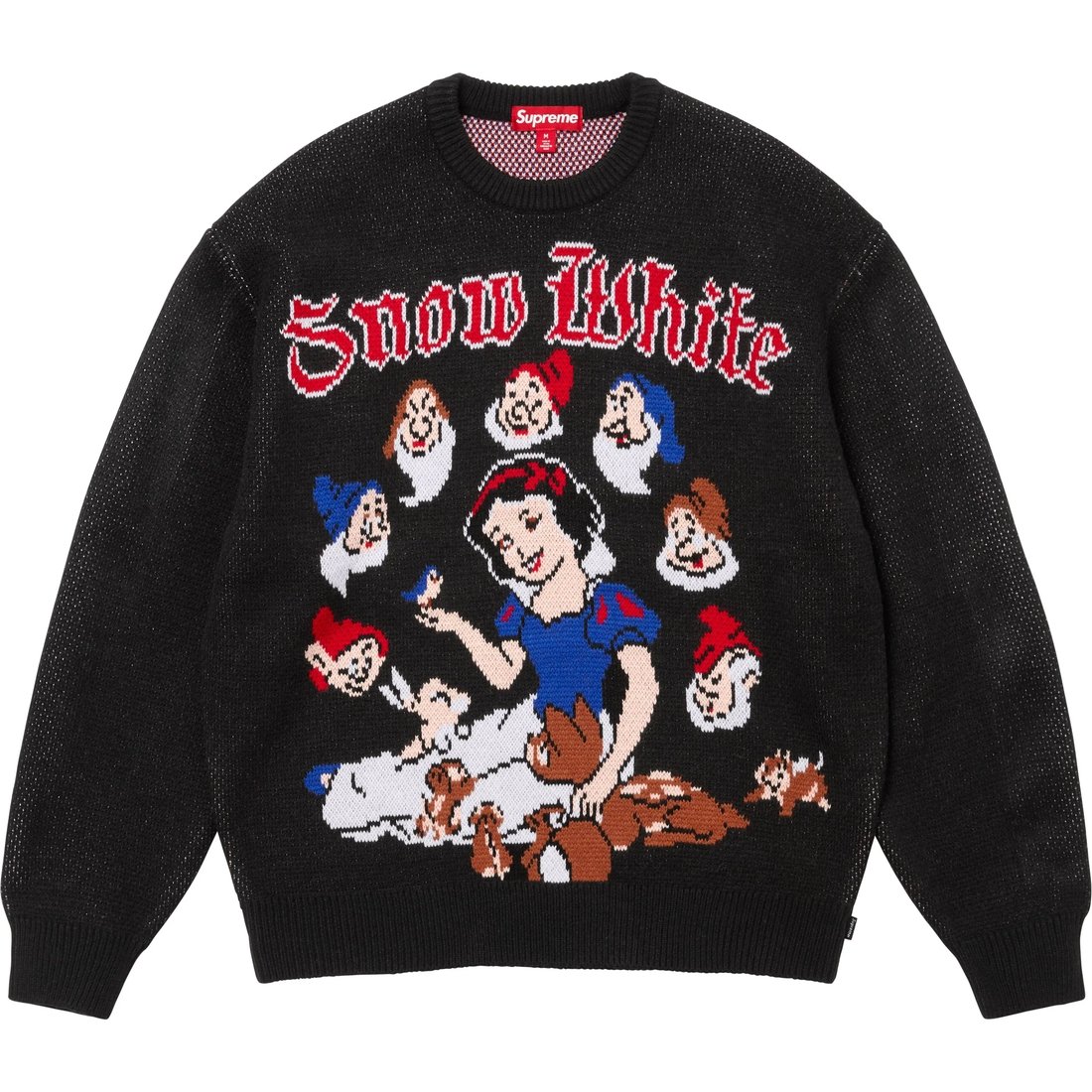 Supreme Snow White Sweater (FW24) - Black - $188