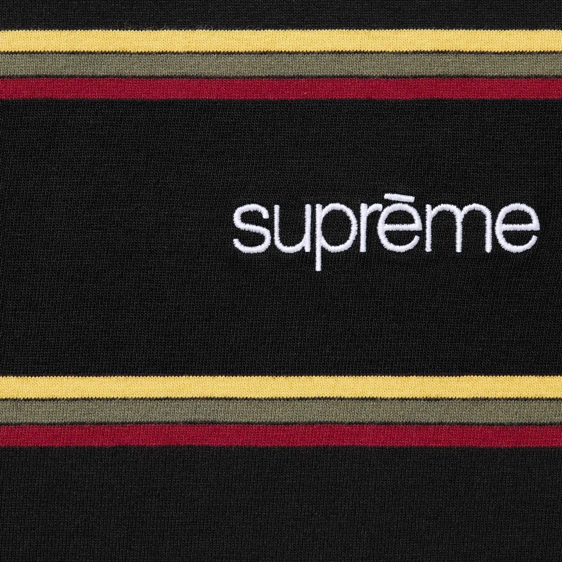 Supreme Stripe S S Top (FW24) - Black - $88
