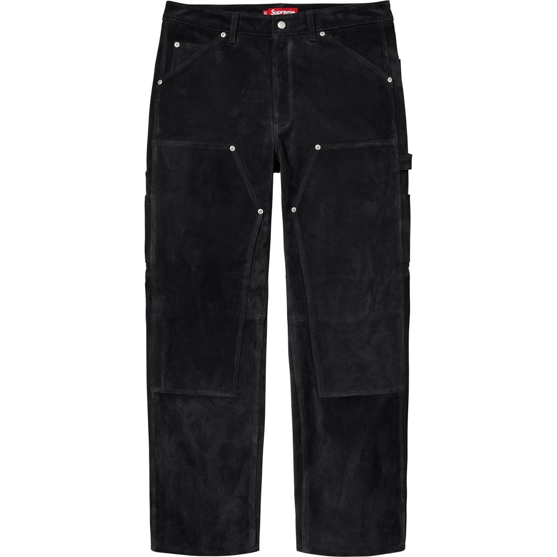 Supreme Suede Double Knee Painter Pant (FW24) - Black - $498