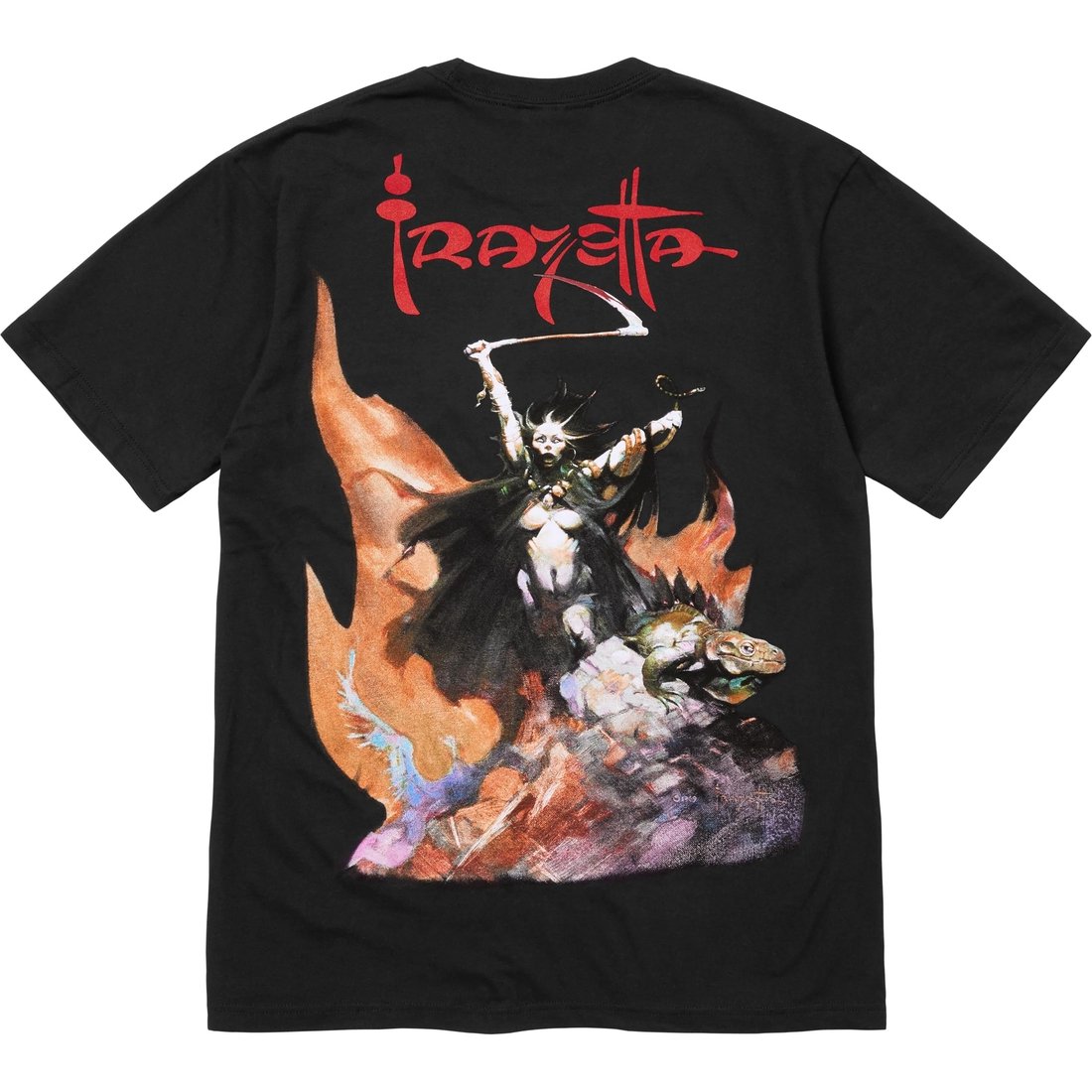 Supreme Supreme Frank Frazetta Woman With Scythe Tee (FW24) - Black - $48